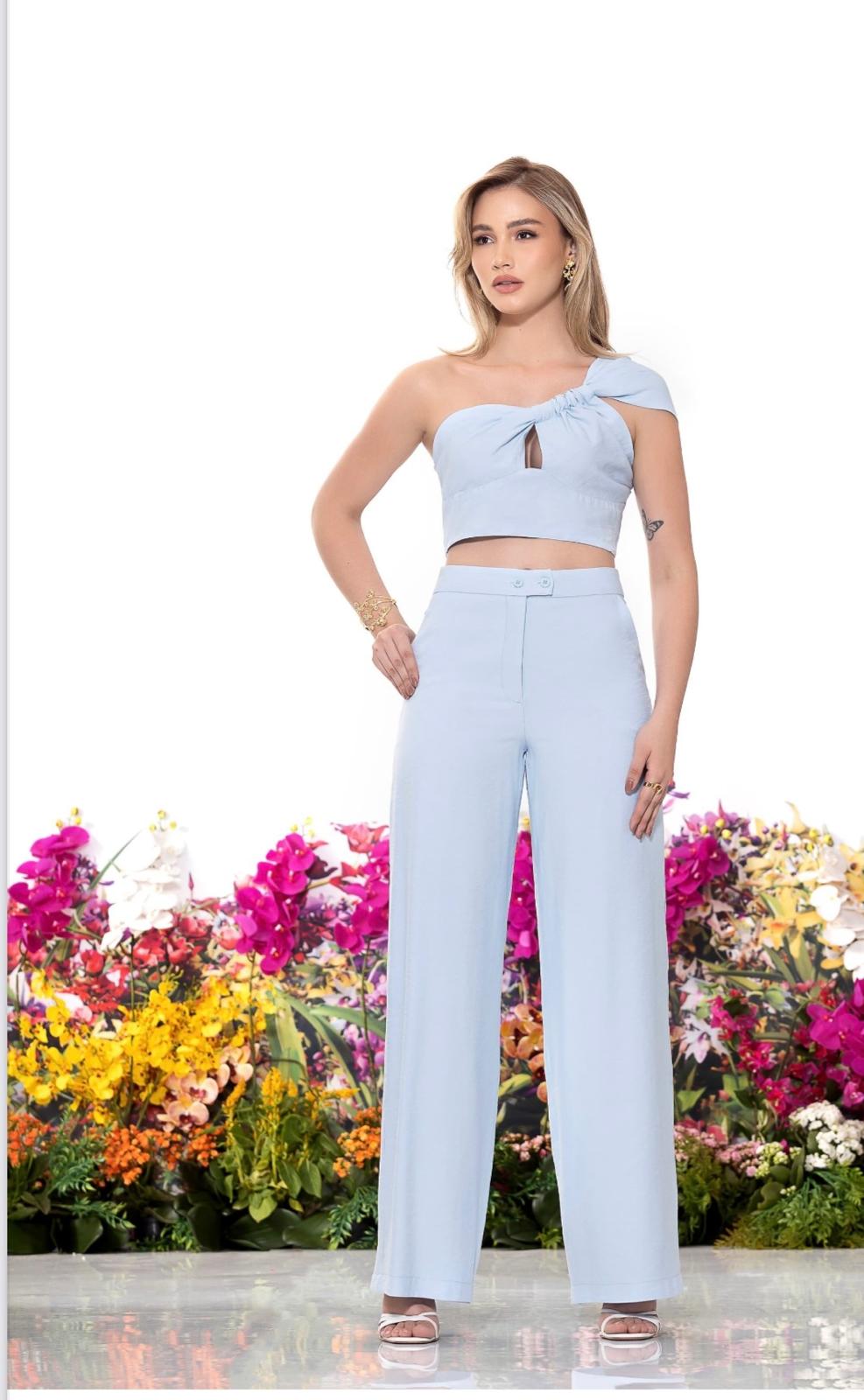 PANTS SET WITH NONE SLEEVE TOP